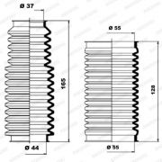 Слика 1 $на Манжетна за летва на волан, до спона MOOG K150027