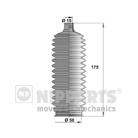 Слика на Манжетна за летва на волан, до спона NIPPARTS J2846008 за Opel Monterey B 3.5 V6 24V - 215 коњи бензин