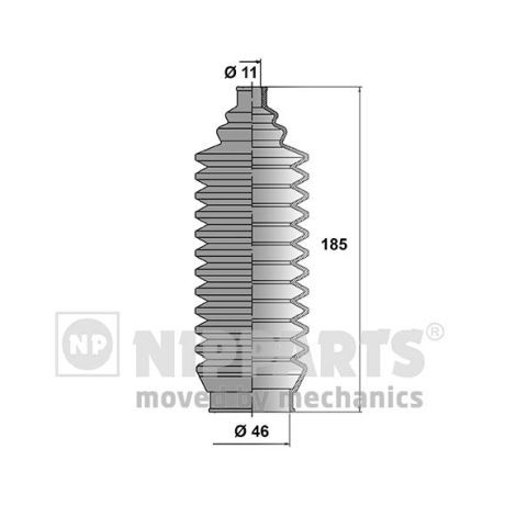 Слика на Манжетна за летва на волан, до спона NIPPARTS N2845004 за VW EOS (1F7,1F8) 2.0 TSI - 117 коњи бензин