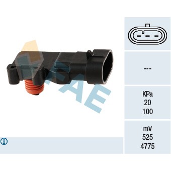 Слика на мап сензор FAE 15013 за Opel Vectra B 2.2 i 16V - 147 коњи бензин