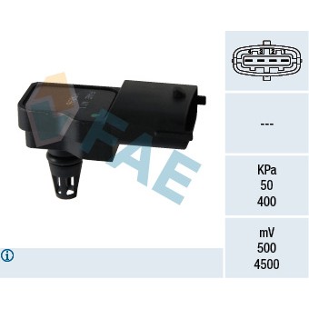 Слика на мап сензор FAE 15096 за камион Iveco Trakker AD 260T45 W, AD 380T45 W, AT 260T45 W, AT 380T45 W - 450 коњи дизел