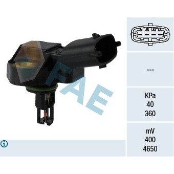 Слика на мап сензор FAE 15101 за камион Mercedes Atego 2 1323, 1323 L, 1324, 1324 L - 231 коњи дизел