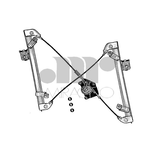 Слика на Механизам за подигање на стакло MIRAGLIO 30/1143 за Alfa Romeo 159 Sportwagon 1.9 JTDM 16V - 136 коњи дизел