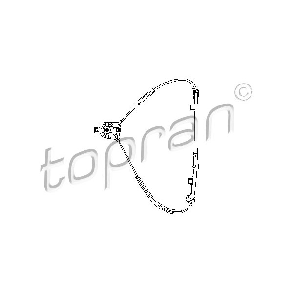 Слика на Механизам за подигање на стакло TOPRAN 102 887 за VW Polo 2 (86c,80) 1.4 D - 48 коњи дизел