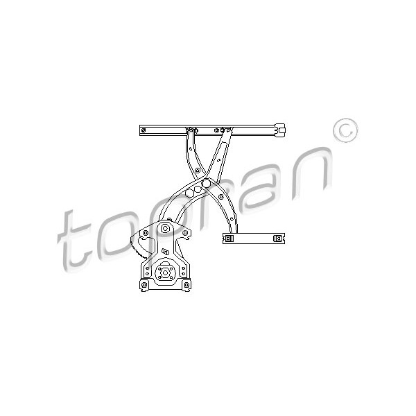 Слика на Механизам за подигање на стакло TOPRAN 103 591 за VW Passat 3 Sedan (B3,35i) 1.6 TD - 80 коњи дизел