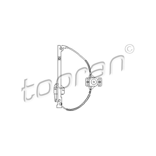 Слика на Механизам за подигање на стакло TOPRAN 103 593 за VW Passat 3 Sedan (B3,35i) 1.6 TD - 80 коњи дизел