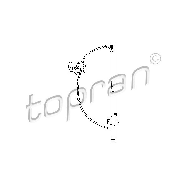 Слика на Механизам за подигање на стакло TOPRAN 104 099 за VW Transporter T3 Platform 1.6 TD - 69 коњи дизел