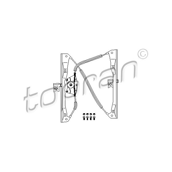 Слика на Механизам за подигање на стакло TOPRAN 108 671 за VW Bora комби (1J6) 1.9 TDI - 150 коњи дизел