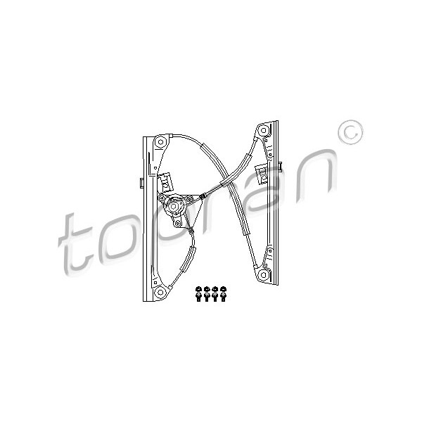 Слика на Механизам за подигање на стакло TOPRAN 111 264 за VW Polo 4 (9n) 1.4 16V - 75 коњи бензин