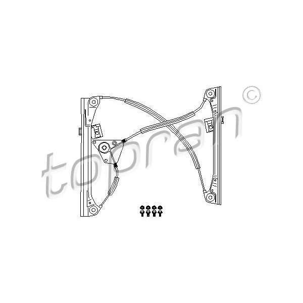 Слика на Механизам за подигање на стакло TOPRAN 111 266 за VW Polo 4 (9n) 1.6 16V - 105 коњи бензин