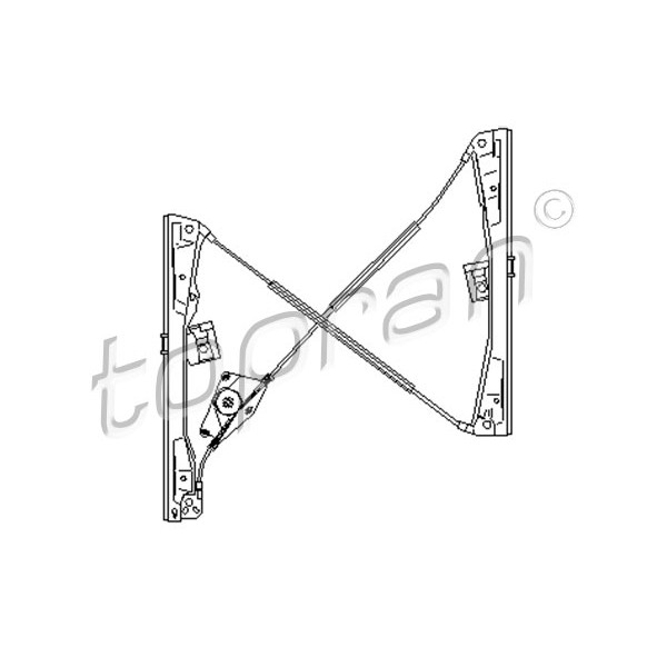 Слика на Механизам за подигање на стакло TOPRAN 111 706 за Seat Cordoba Saloon (6L2) 1.6 - 101 коњи бензин