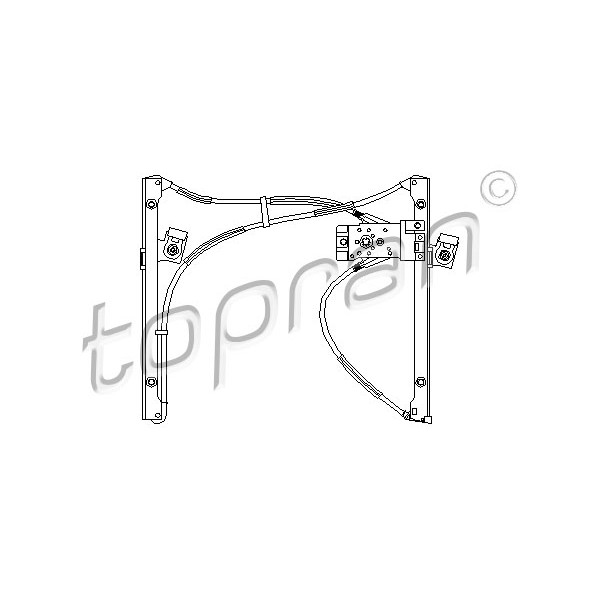 Слика на Механизам за подигање на стакло TOPRAN 111 707 за VW Polo 3 (6n1) 60 1.7 SDI - 60 коњи дизел