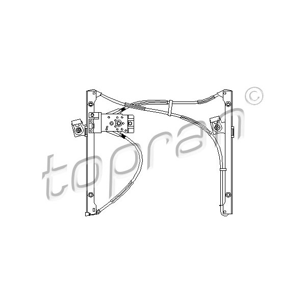 Слика на Механизам за подигање на стакло TOPRAN 111 708 за VW Polo 3 (6n1) 60 1.4 - 60 коњи бензин