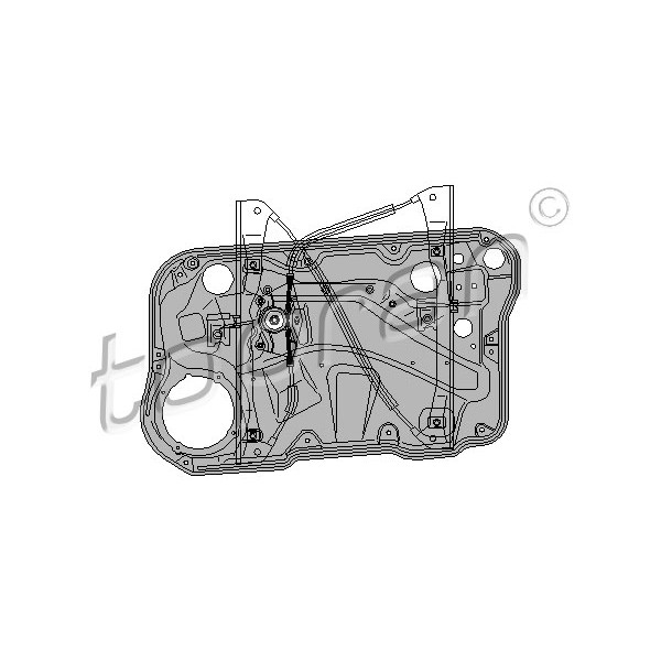 Слика на Механизам за подигање на стакло TOPRAN 112 879 за VW Bora Sedan (1J2) 2.0  4motion - 115 коњи бензин