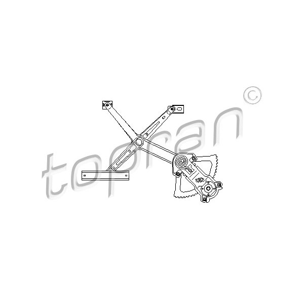 Слика на Механизам за подигање на стакло TOPRAN 401 427 за Mercedes S-class Saloon (w124) 230 E (124.023) - 136 коњи бензин