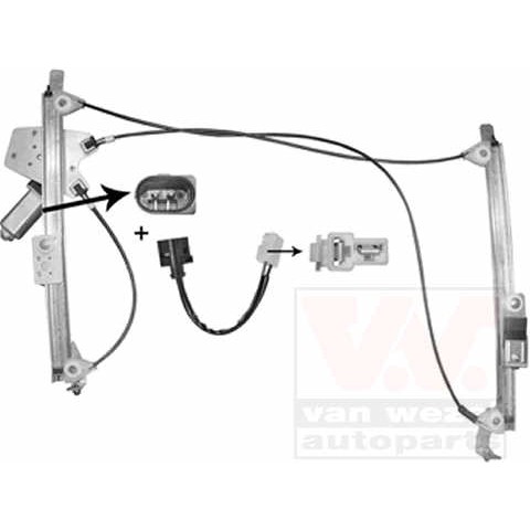 Слика на Механизам за подигање на стакло VAN WEZEL 0502261 за Mini Convertible (R52) Cooper S - 170 коњи бензин