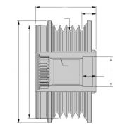 Слика 2 на механизам за слободен од на алтернатор HELLA 9XU 358 038-011