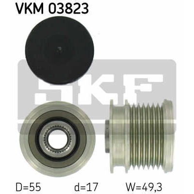 Слика на механизам за слободен од на алтернатор SKF VKM 03823 за Mercedes C-class Estate (s204) C 350 CDI (204.225) - 231 коњи дизел