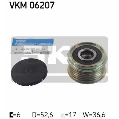 Слика на Механизам за слободен од на алтернатор SKF VKM 06207