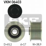 Слика 1 на механизам за слободен од на алтернатор SKF VKM 06403