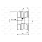 Слика 2 на механизам за слободен од на алтернатор VALEO New Part 588128