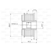 Слика 2 $на Механизам за слободен од на алтернатор VALEO New Part 588136