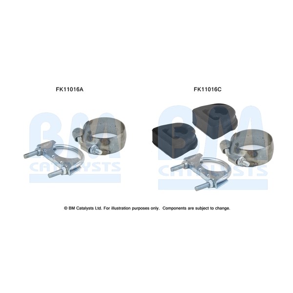 Слика на Монтажен комплект, филтър за прах/сажди BM CATALYSTS FK11016