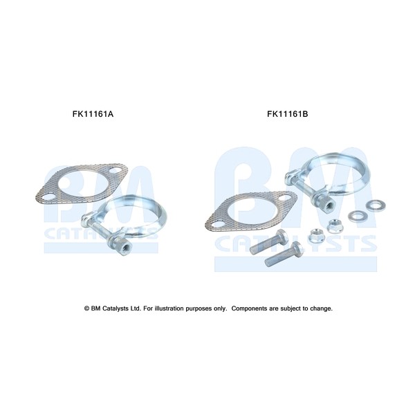 Слика на монтажен комплект, филтър за прах/сажди BM CATALYSTS FK11161 за Mazda 2 Hatchback (DE) 1.6 MZ-CD - 90 коњи дизел