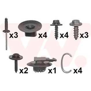 Слика на монтажен комплет, браник VAN WEZEL 4381793 за Renault Megane 3 Grandtour 1.6 16V Bifuel (KZ03) - 110 коњи Бензин/Автогаз (LPG)