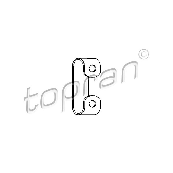 Слика на монтажен комплет, издувна цевка TOPRAN 102 748 за VW Transporter T4 Box 1.9 D - 60 коњи дизел