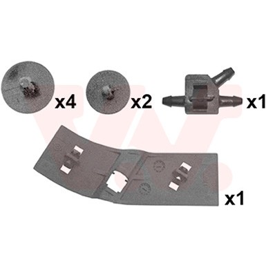 Слика на монтажен комплет, капак на мотор VAN WEZEL 4333797 за Renault Clio 3 1.5 dCi - 64 коњи дизел