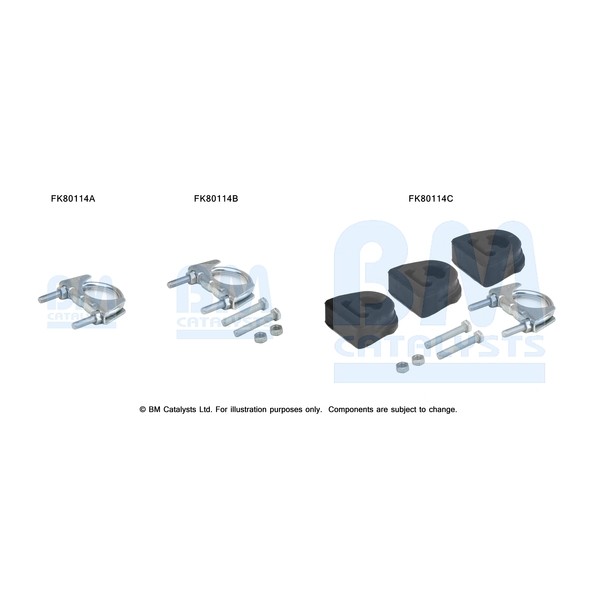 Слика на Монтажен комплет, катализатор BM CATALYSTS FK80114