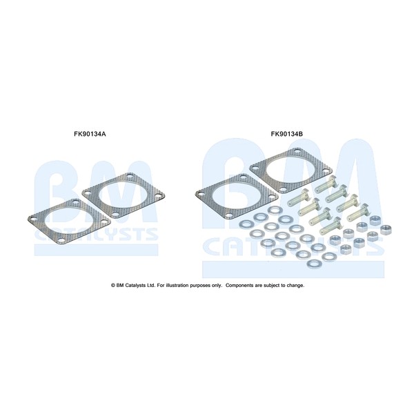 Слика на монтажен комплет, катализатор BM CATALYSTS FK90134 за Daewoo Espero Sedan KLEJ 2.0 - 105 коњи бензин