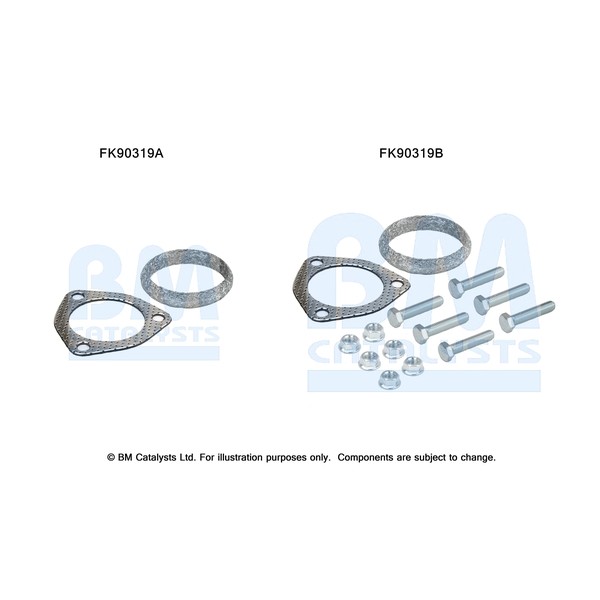 Слика на монтажен комплет, катализатор BM CATALYSTS FK90319 за Alfa Romeo 164 Sedan 2.0 T.S. (164.H3) - 144 коњи бензин