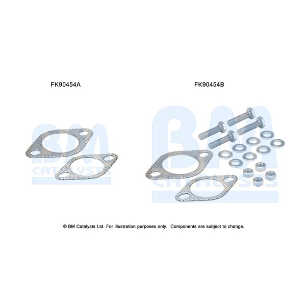 Слика на монтажен комплет, катализатор BM CATALYSTS FK90454 за Mazda MX-5 (NA) 1.6 - 115 коњи бензин