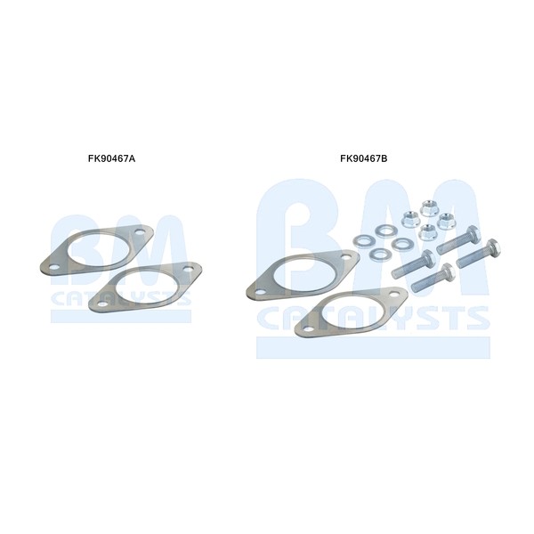 Слика на монтажен комплет, катализатор BM CATALYSTS FK90467 за Alfa Romeo Spider (916S) 2.0 T.SPARK 16V (916S2B) - 155 коњи бензин