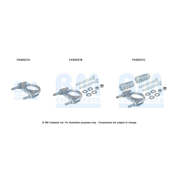 Слика на монтажен комплет, катализатор BM CATALYSTS FK90537 за Renault Laguna Grandtour (K56) 3.0  (K56R, K565) - 167 коњи бензин