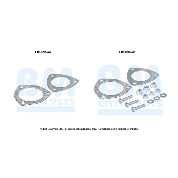 Слика на монтажен комплет, катализатор BM CATALYSTS FK90954 за VW Passat 5 Variant (3b6) 2.0 - 115 коњи бензин