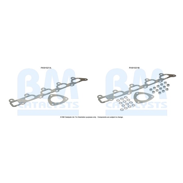 Слика на монтажен комплет, катализатор BM CATALYSTS FK91021 за Opel Astra G Saloon 1.8 16V - 125 коњи бензин