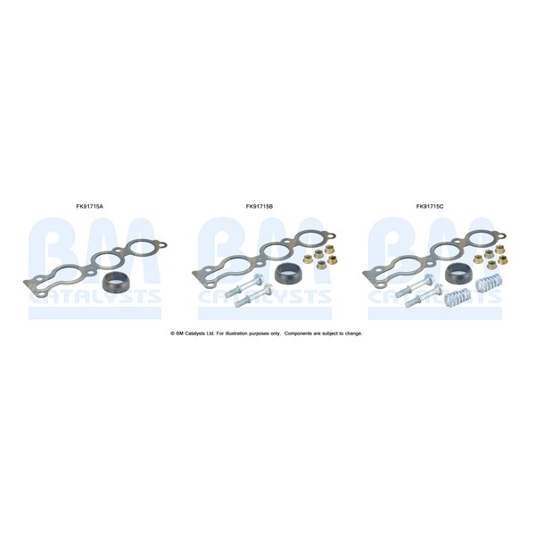Слика на монтажен комплет, катализатор BM CATALYSTS FK91715 за Suzuki Splash 1.0 - 65 коњи бензин