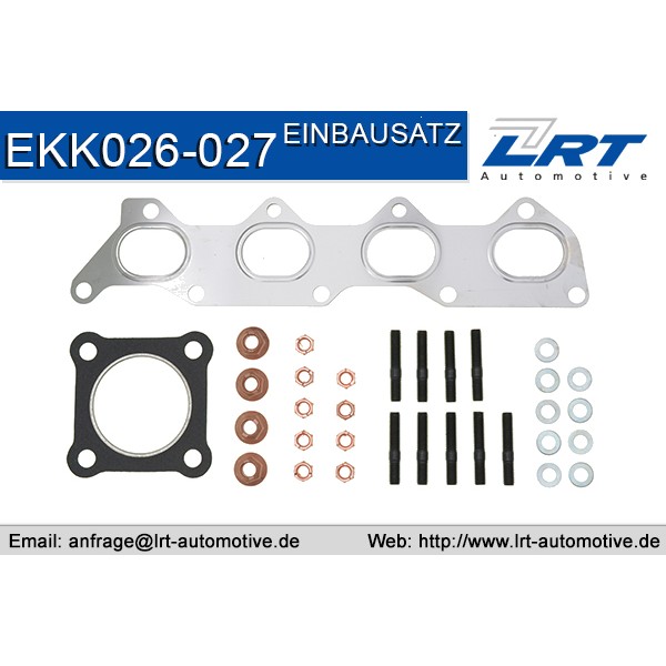 Слика на монтажен комплет, катализатор LRT EKK026-027 за VW Jetta 4 Estate (1J6) 1.6 16V - 105 коњи бензин