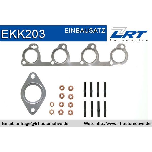 Слика на монтажен комплет, катализатор LRT EKK203 за Ford Fiesta 5 (jh,jd) 1.3 - 69 коњи бензин