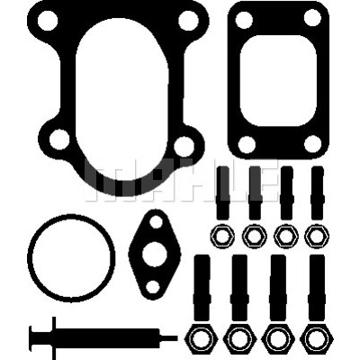 Слика на монтажен комплет, турбина MAHLE 001 TA 18867 000 за камион Mercedes Atego 2 816, 816 L - 156 коњи дизел