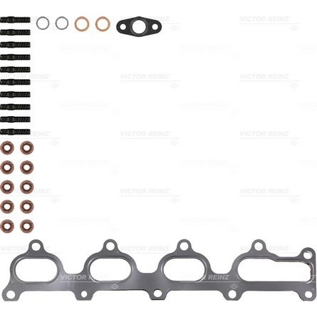 Слика на монтажен комплет, турбина VICTOR REINZ 04-10007-01 за Opel Astra G Coupe 2.0 16V Turbo - 190 коњи бензин