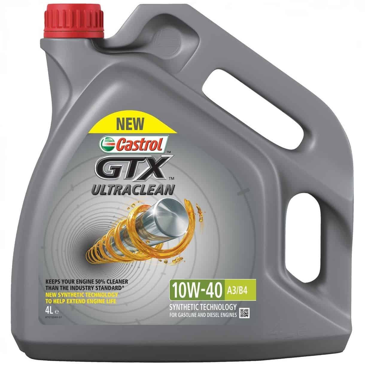 Слика на Моторно масло CASTROL GTX ULTRACLEAN 10W-40 A3/B4 15A4D3 за Alfa Romeo MITO (955) 1.4 TB - 140 коњи бензин