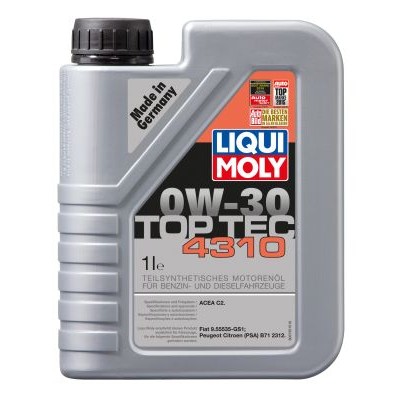 Слика на Моторно масло LIQUI MOLY Top Tec 4310 0W-30 3735 за Alfa Romeo MITO (955) 1.4 Turbo - 150 коњи бензин