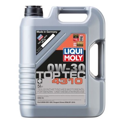 Слика на Моторно масло LIQUI MOLY Top Tec 4310 0W-30 3736 за Daihatsu Charade 3 G100,G101,G102 1.0 Turbo (G100) - 68 коњи бензин