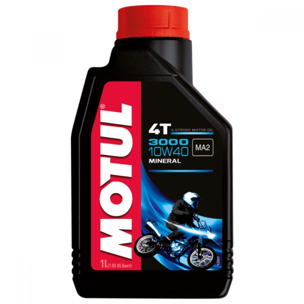 Слика на Моторно масло MOTUL 3000 4T 10W40 10W40 104045 за мотор KTM Enduro 400 Enduro - 17 коњи горична смес