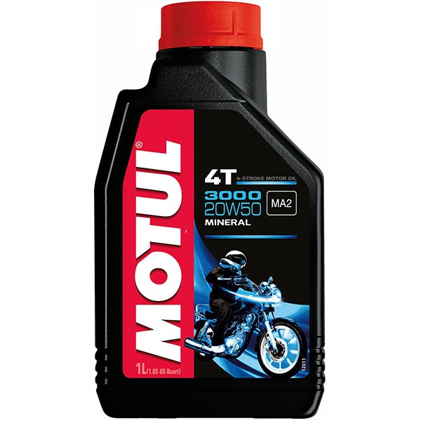 Слика на Моторно масло MOTUL 3000 4T 20W50 20W50 104048 за мотор Aprilia RS 125 Tuono (SF) - 29 коњи горична смес