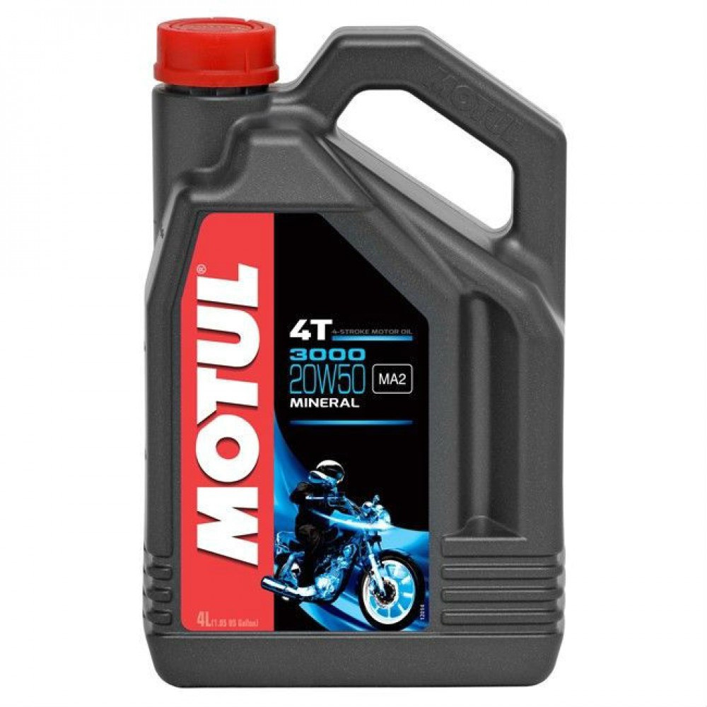 Слика на Моторно масло MOTUL 3000 4T 20W50 20W50 104050 за мотор Suzuki GS 125 E - 10 коњи бензин